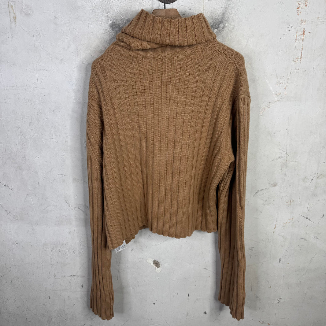 Gucci Turtleneck Cropped Knit Sweater