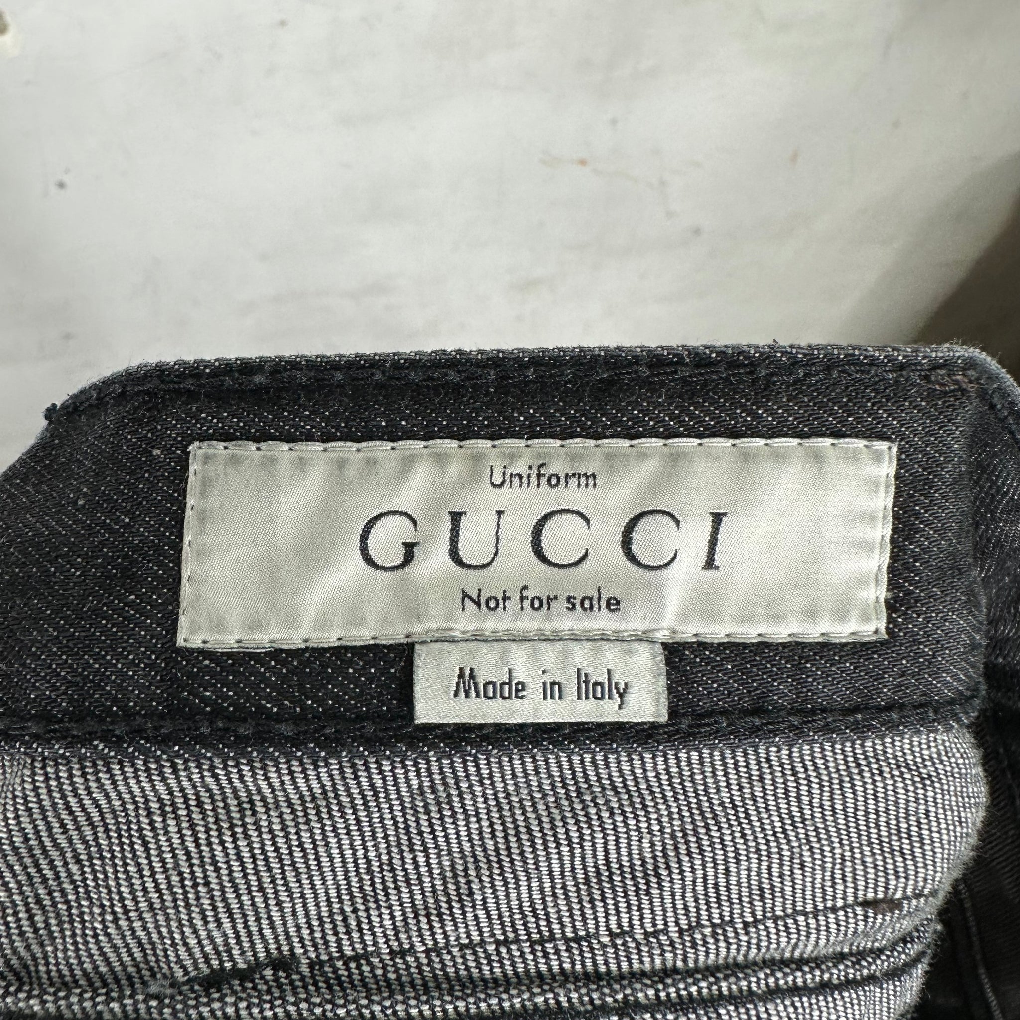 Gucci Uniforme Black Denim Jeans