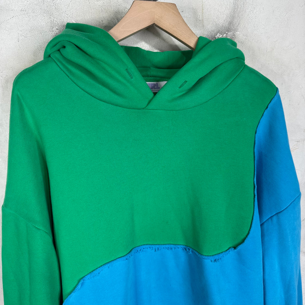 ERL Blue Green Swirl Hoodie