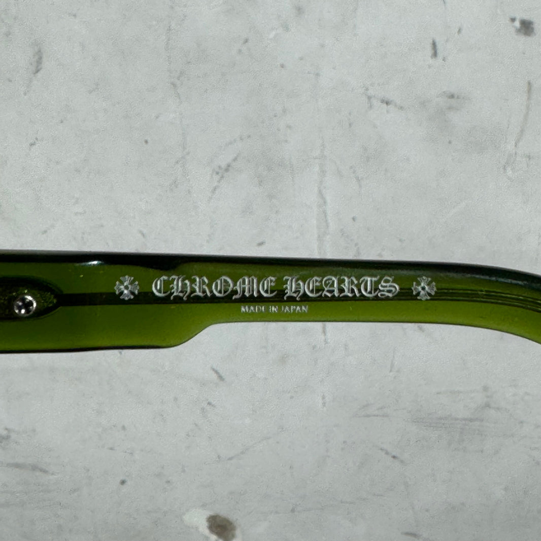 Chrome Hearts Translucent Green T.Hutch Sunglasses
