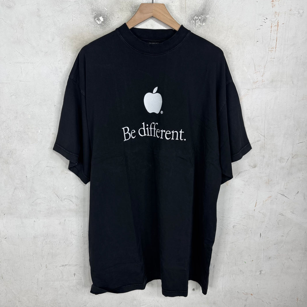 Balenciaga Be Different Apple T-Shirt