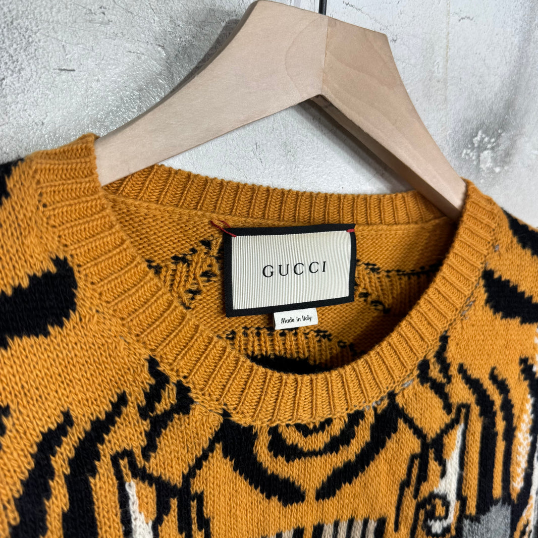 Gucci Tiger Knit Sweater