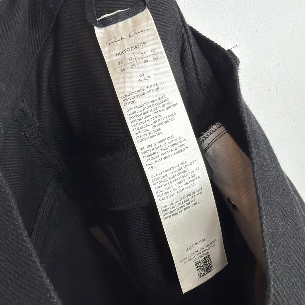 Rick Owens Twill Banana Pants