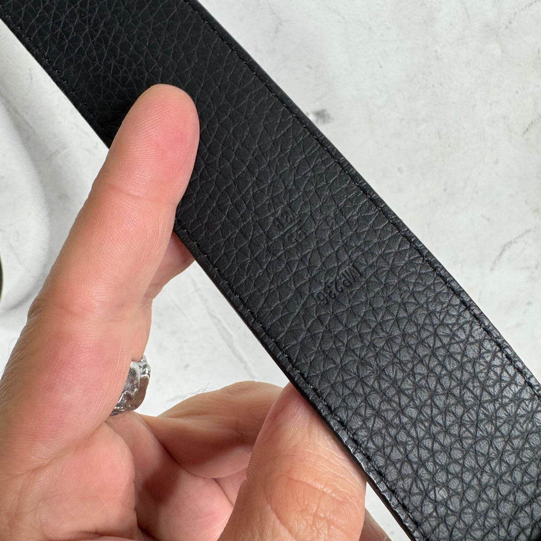 Louis Vuitton Black Monogram Soft Leather Belt