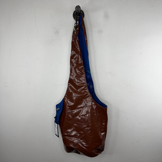 Raf Simons Brown Latex Sling Bag
