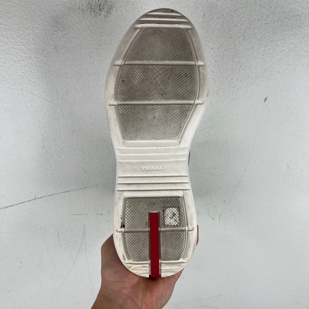 Prada Patent Leather High-Top America's Cup Sneakers