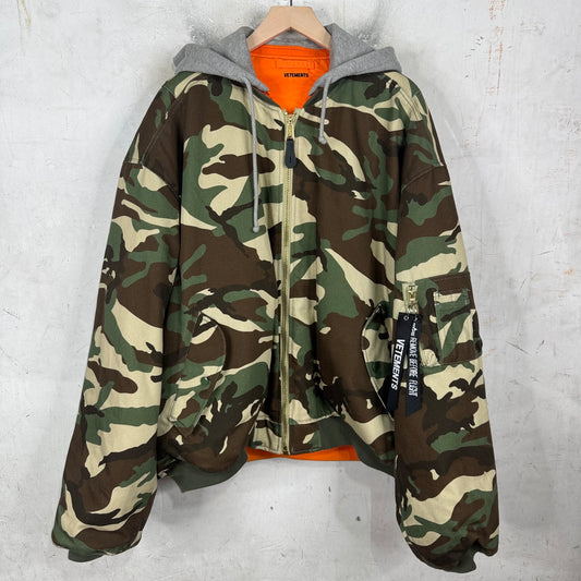 Vetements x Alpha Industries Camo Bomber