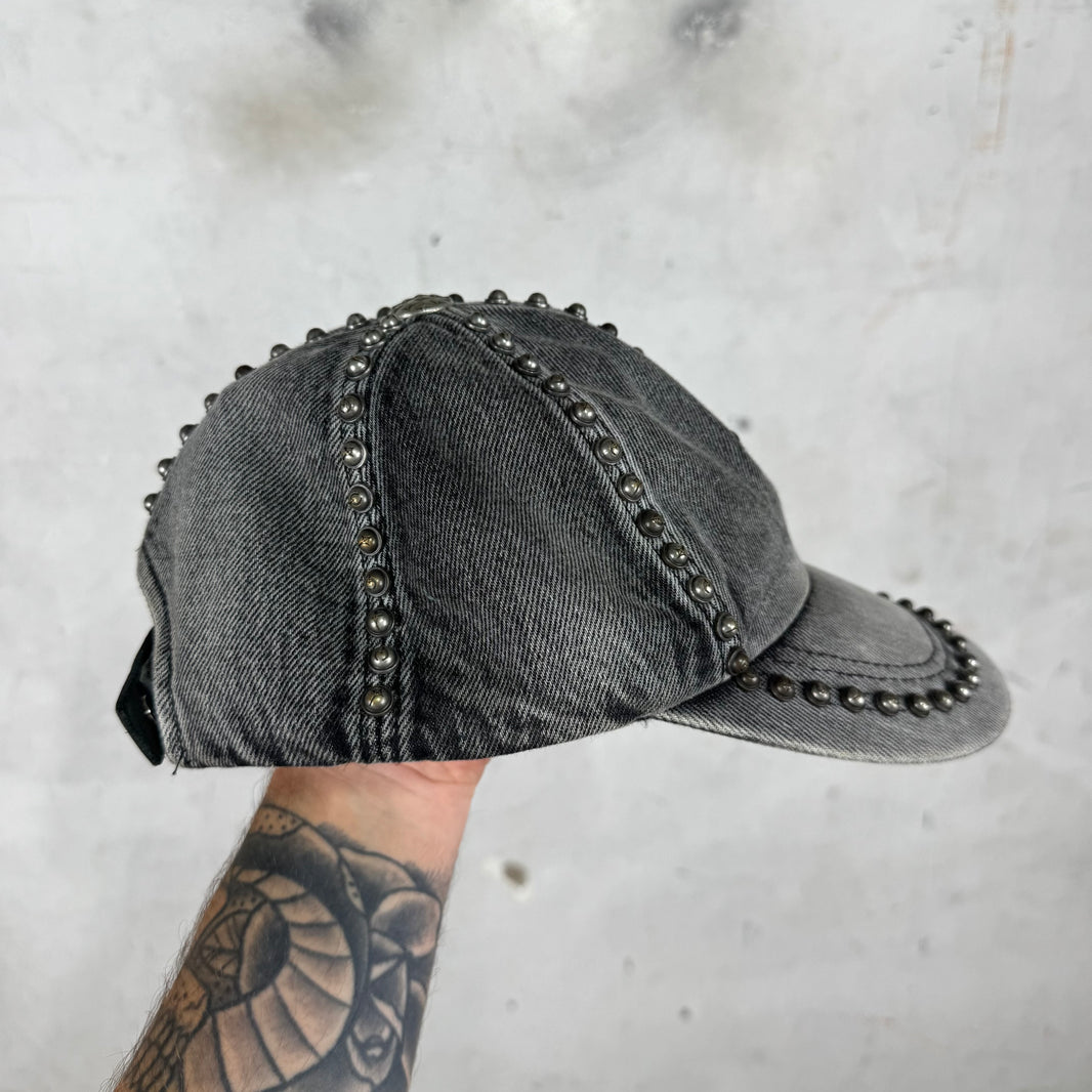 Thug Club Studded Grey Denim Hat
