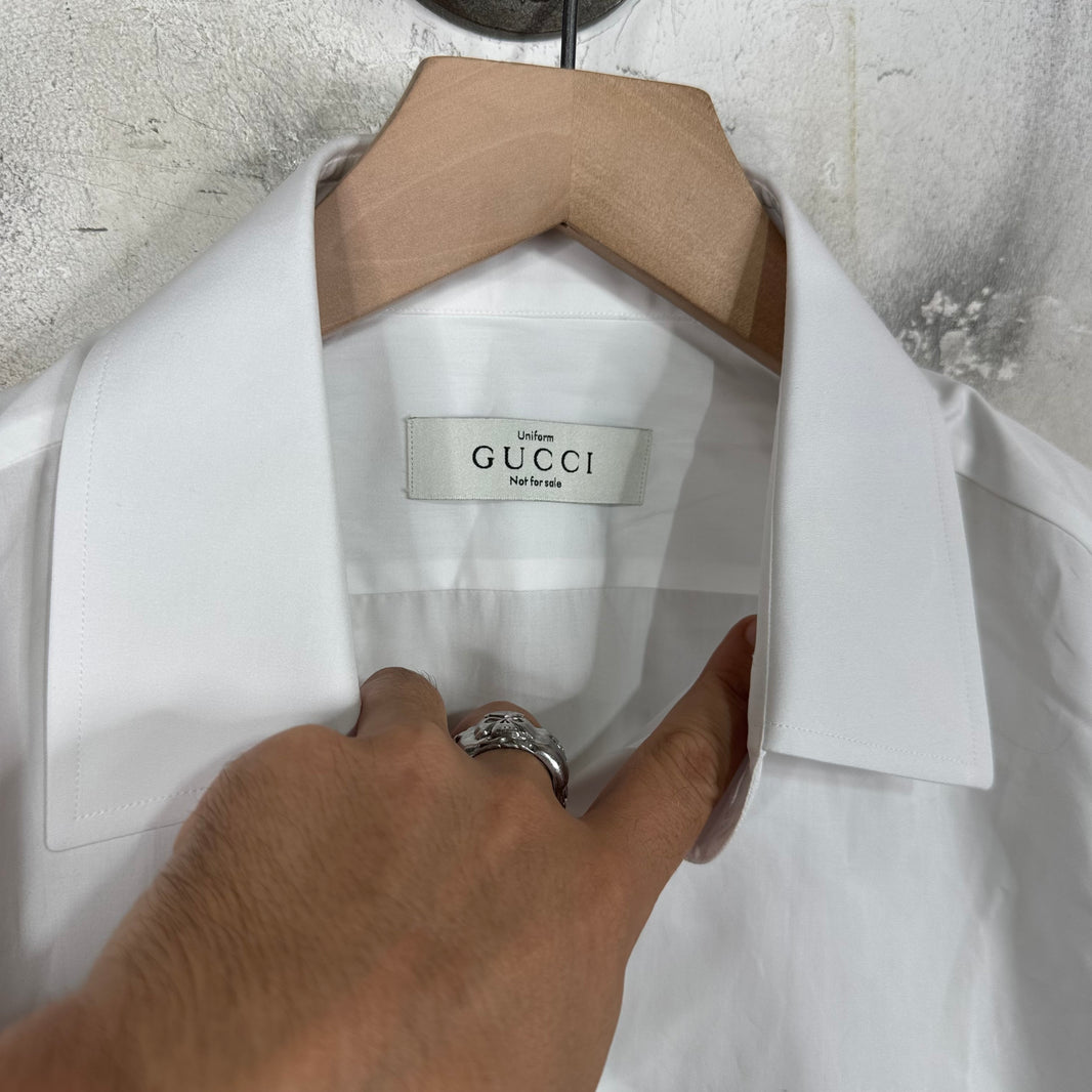 Gucci White Employee Buttoned Shirt