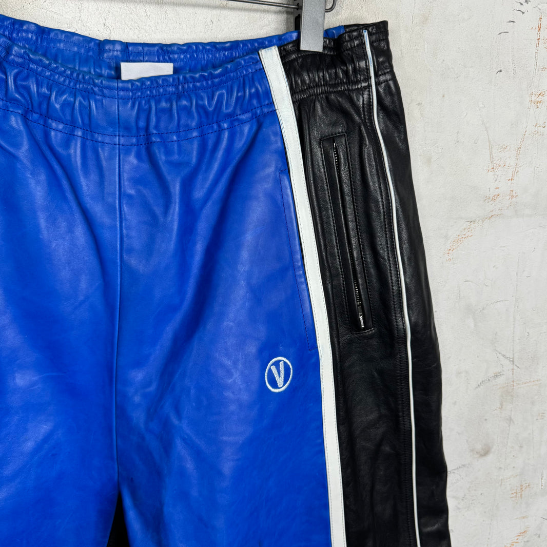 Vetements Leather Paneled Wide Pants
