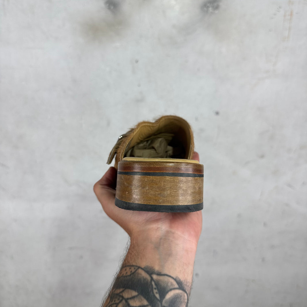 Our Legacy Camel Ponyhair Camion Mules