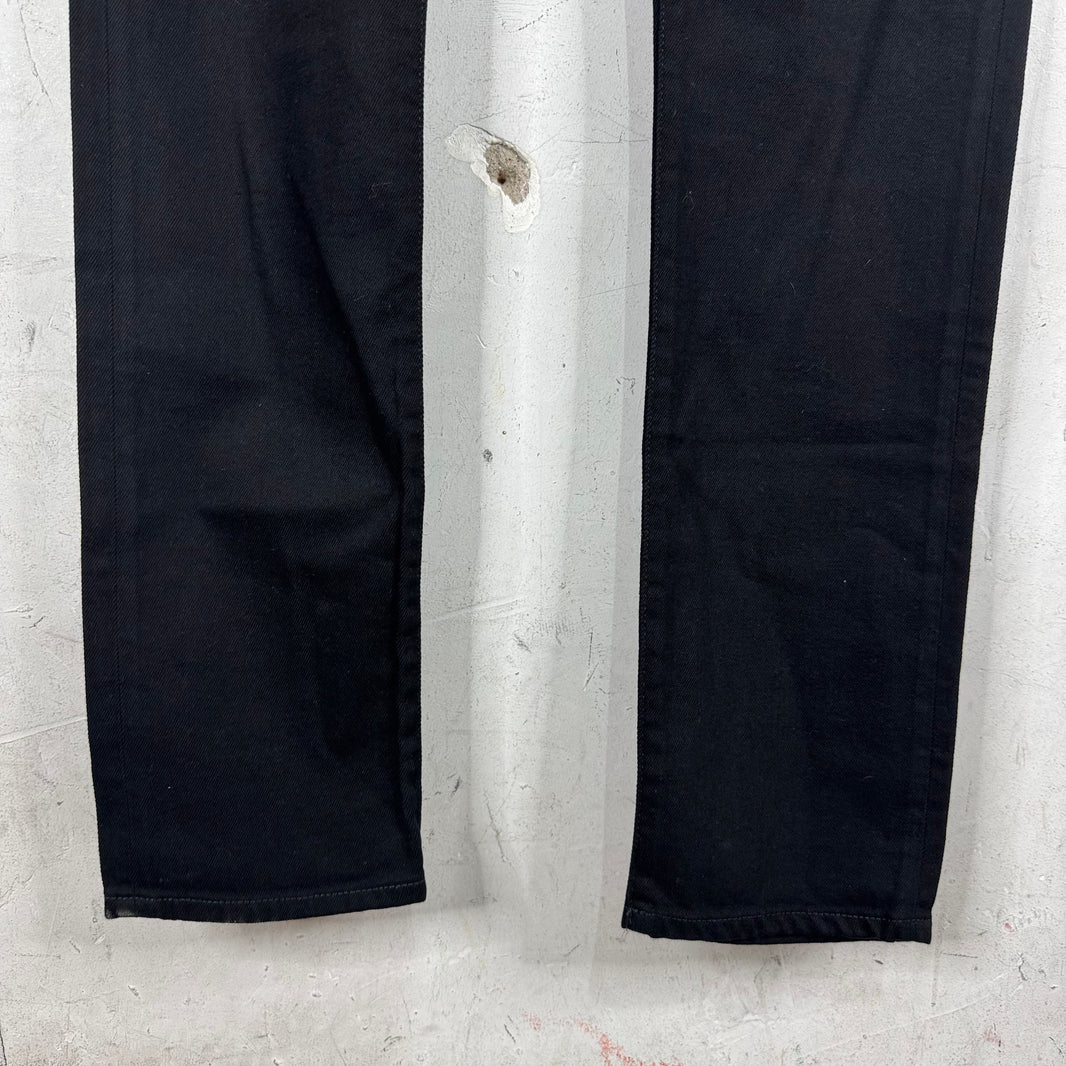 Dior Black Roses Patch Skinny Jeans