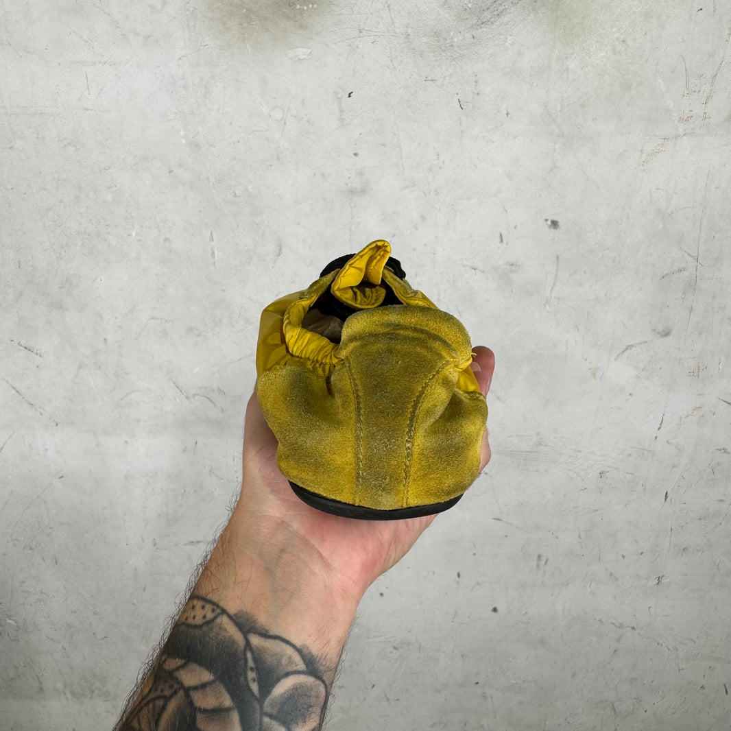 Prada Yellow Collapse Sneakers