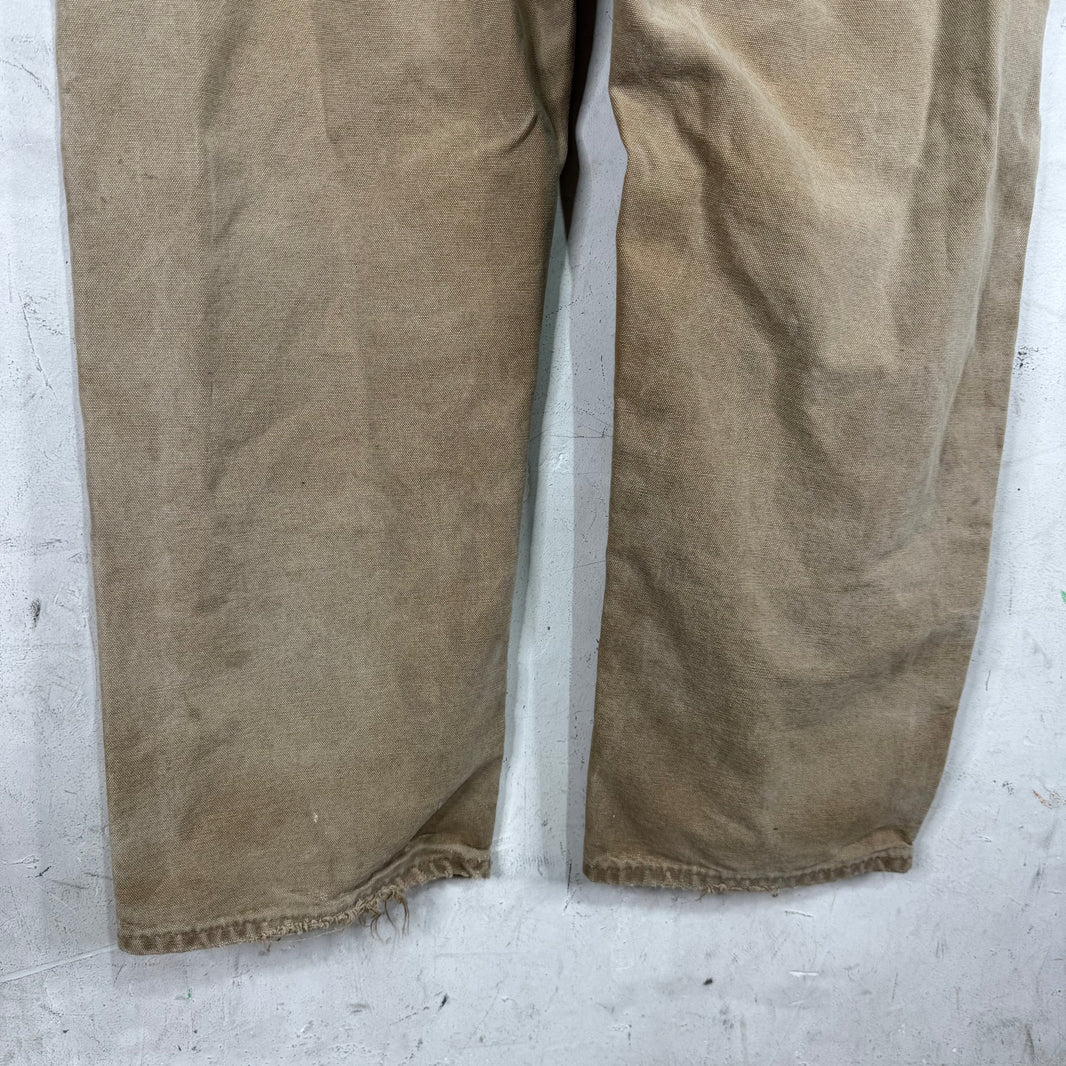 Vintage Carhartt Faded Khaki Double Knees