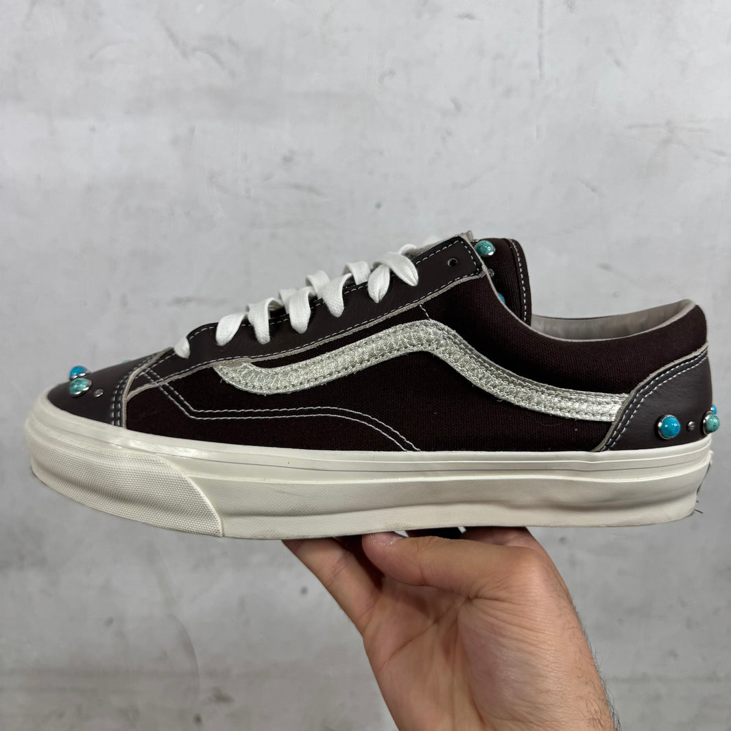Vans Brown Leather Gemstone Old Skools