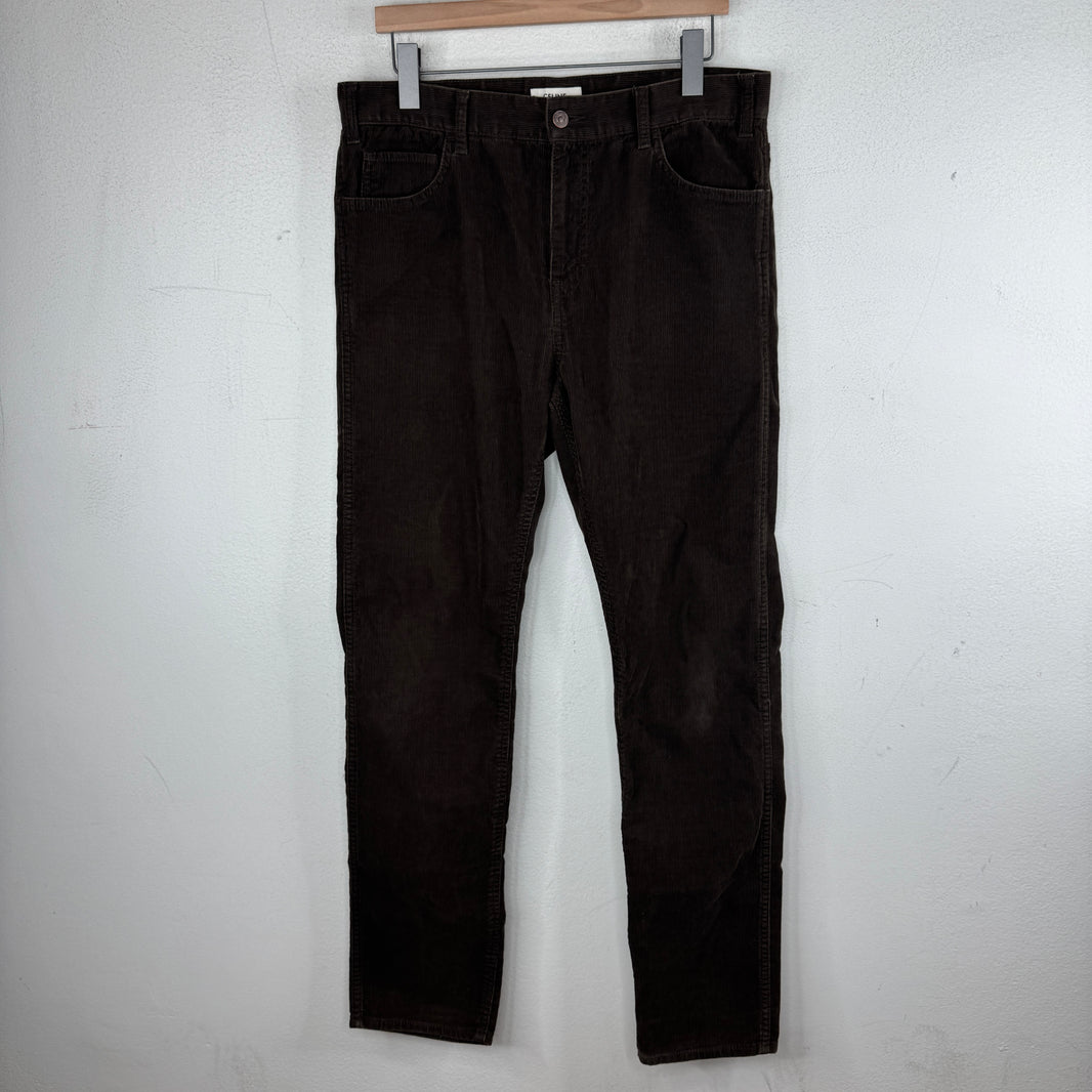 Celine Brown Corduory Pants