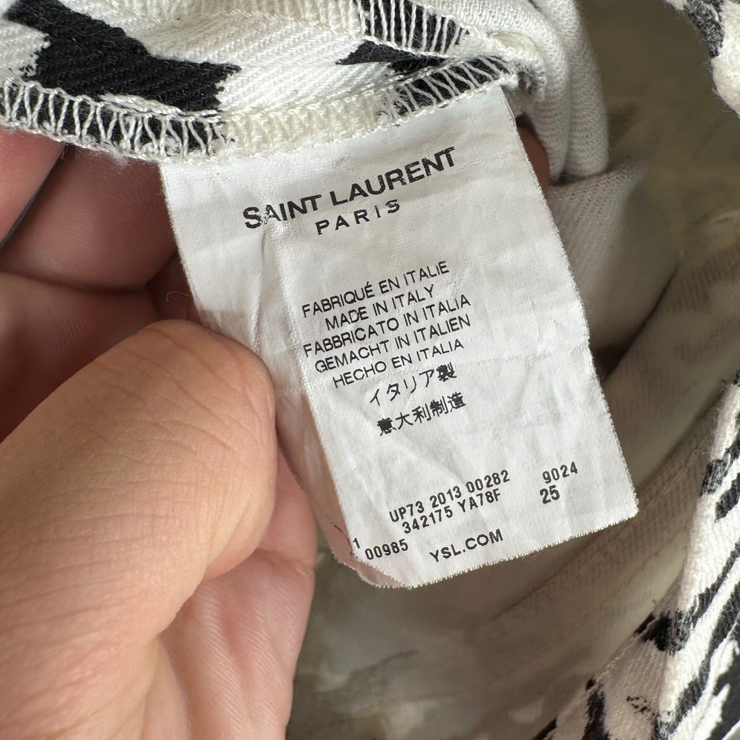 Saint Laurent D01 Zebra Jeans