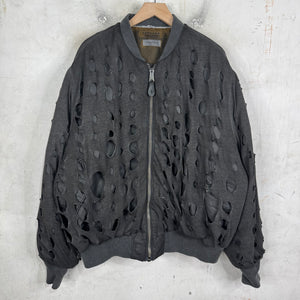 Alexander Digenova Distressed Bomber Jacket