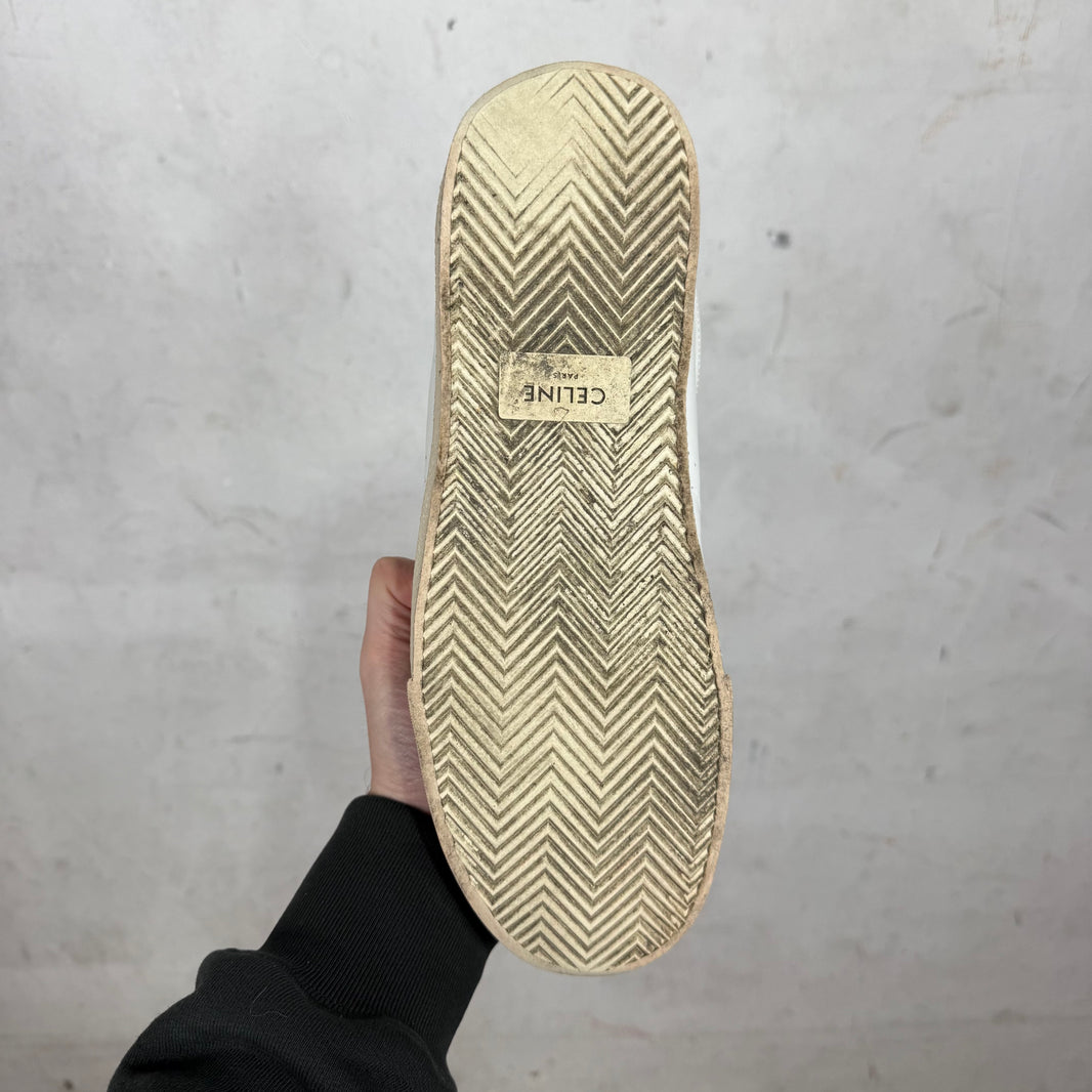 Celine Triomphe Leopard Strap Sneakers