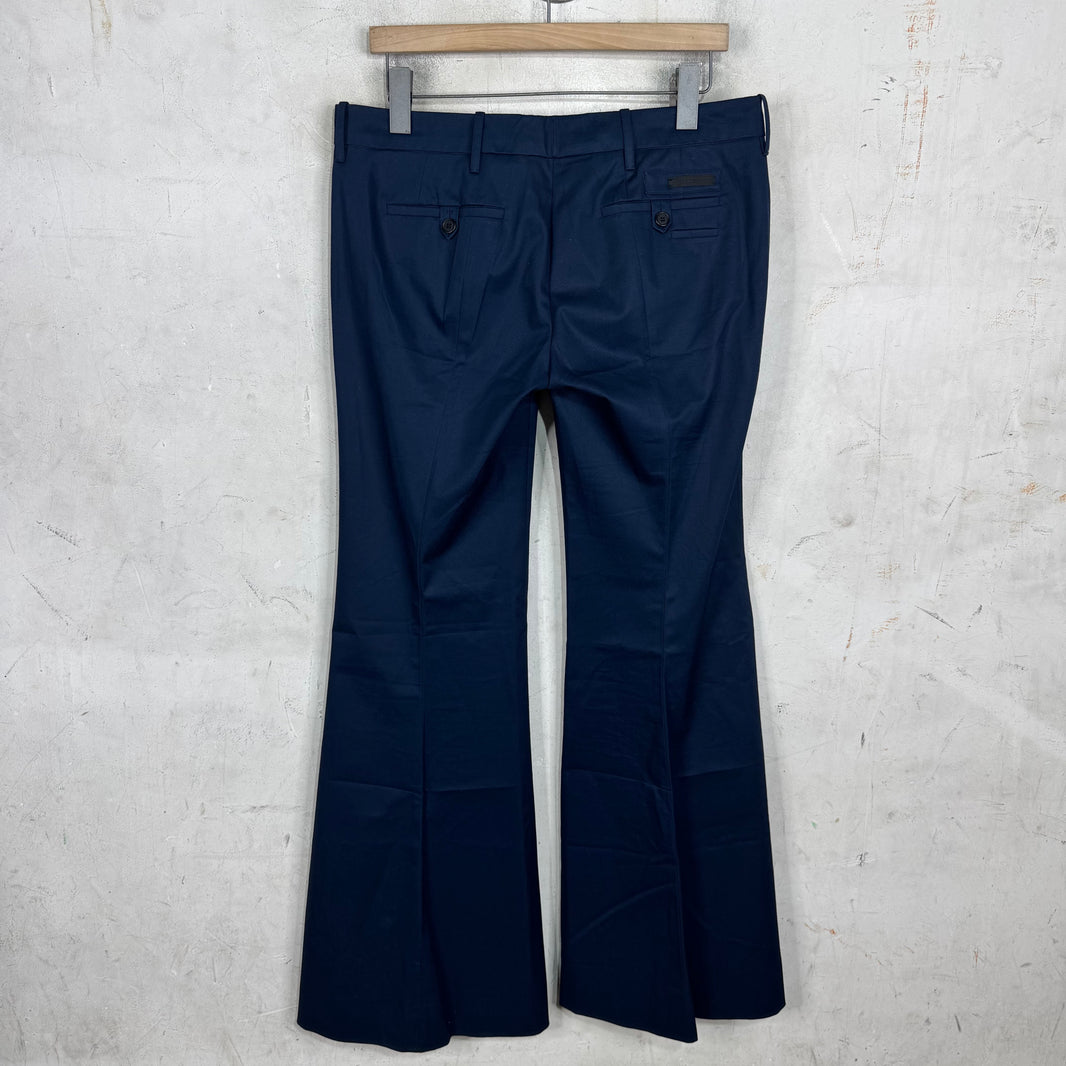 Prada Navy Flared Trousers