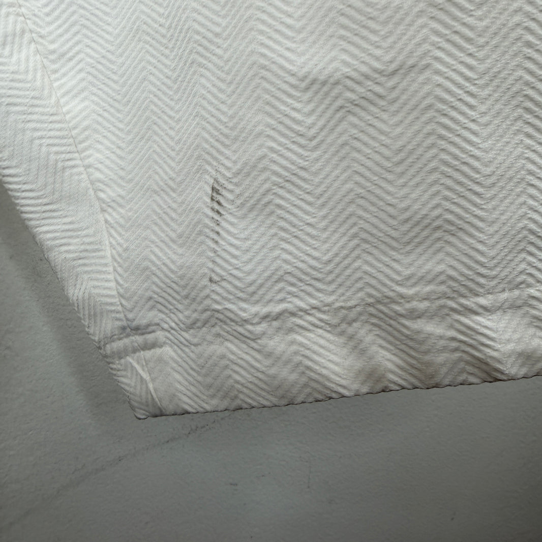 CDG White Pattern Balloon Shorts