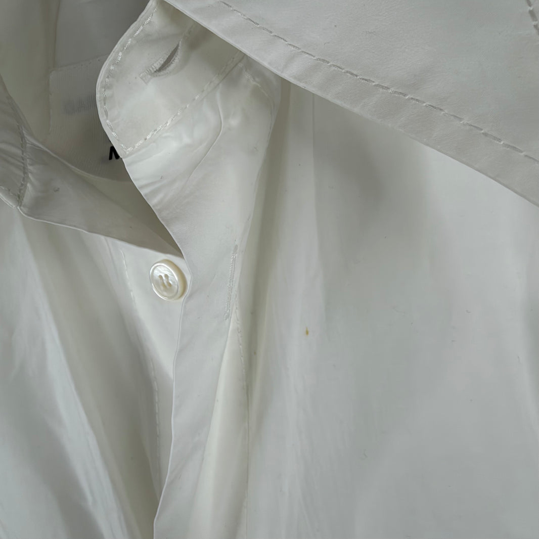 MM6 Oversized White Button Up Shirt