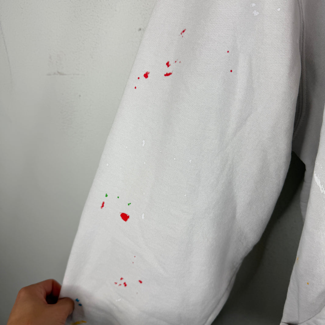 Supreme MM6 White Box Logo Zip-Up Hoodie