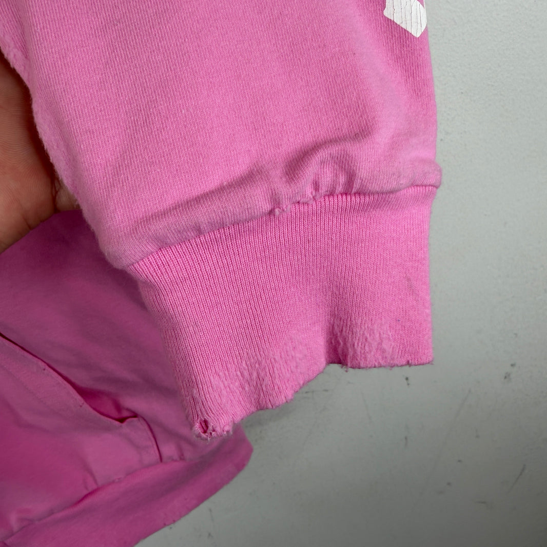 Balenciaga Pink No Logo Zip Up Hoodie