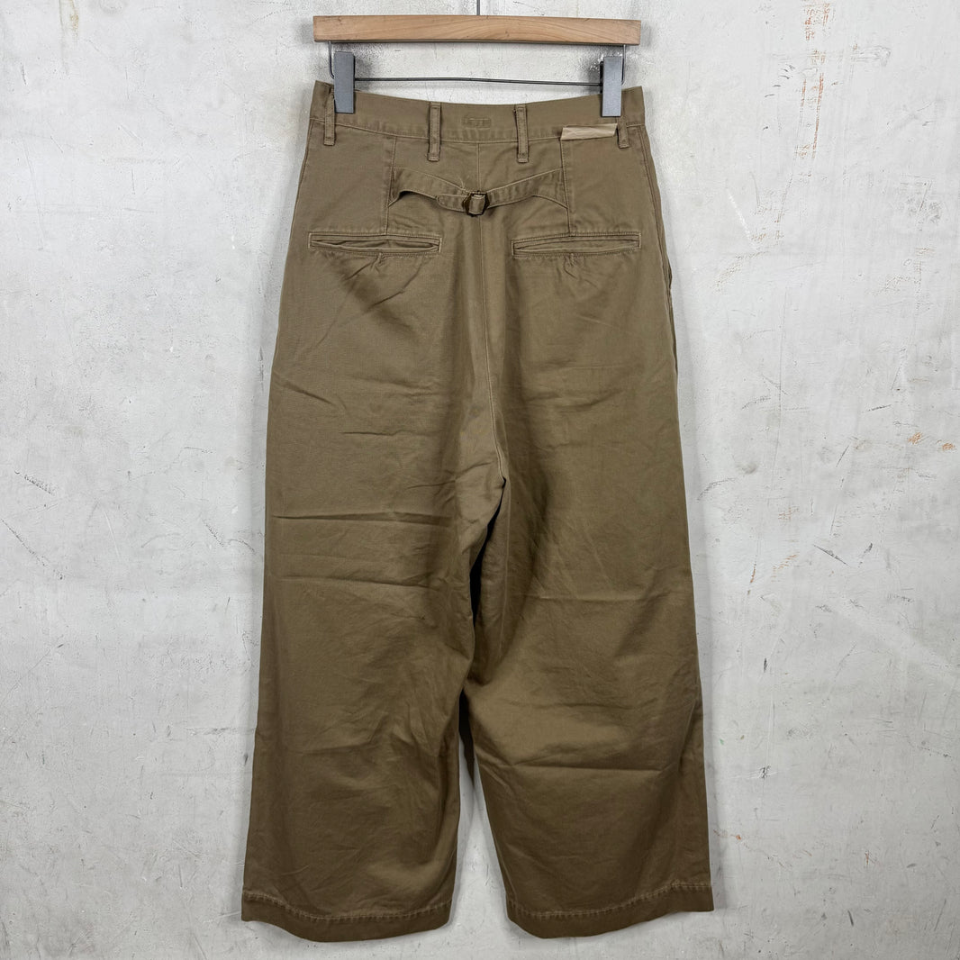 Kapital Pleated Loose Tan Pants