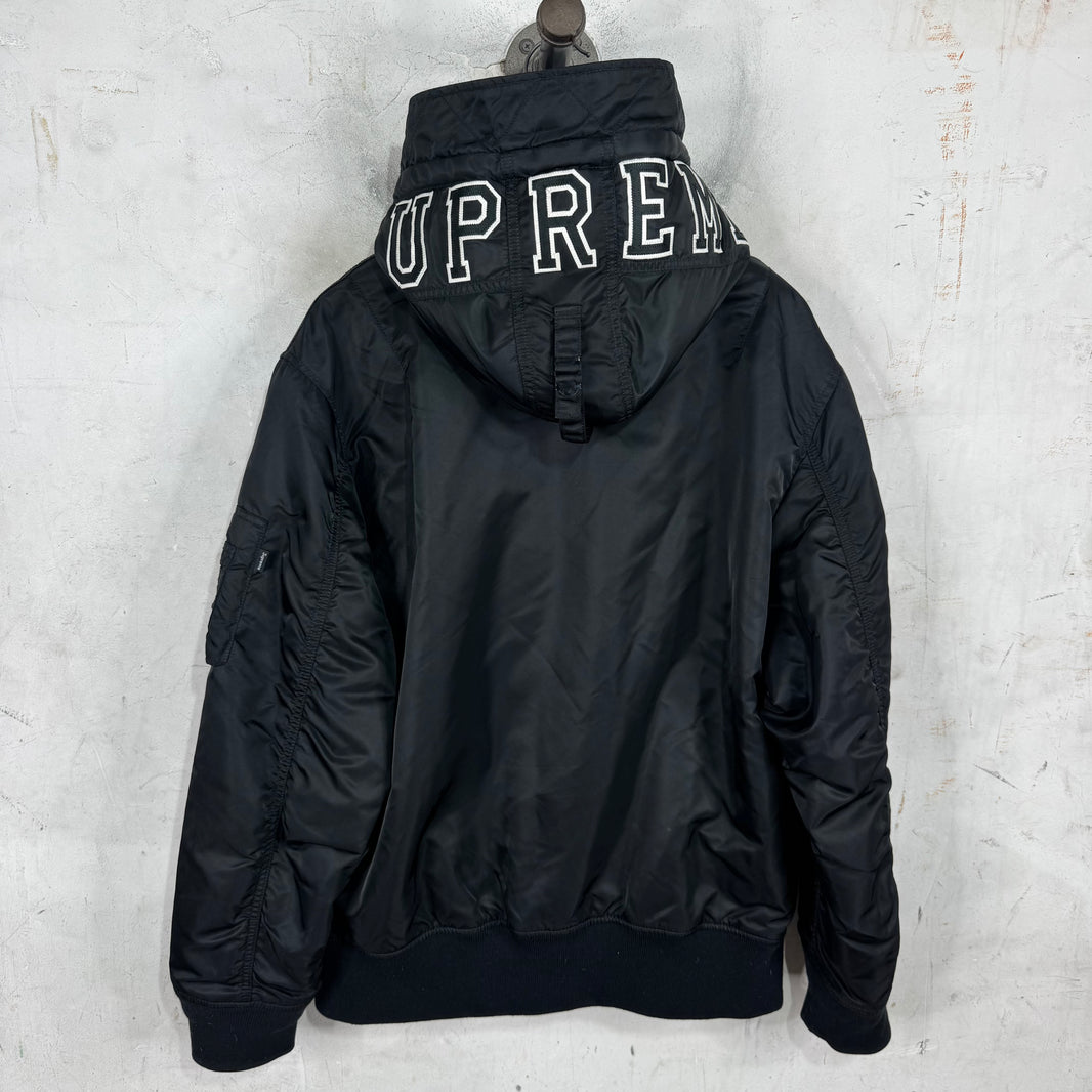 Supreme MA-1 Hooded Logo Bomber