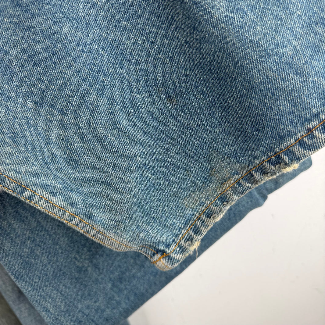 Balenciaga Baggy Distressed Blue Wash Jeans