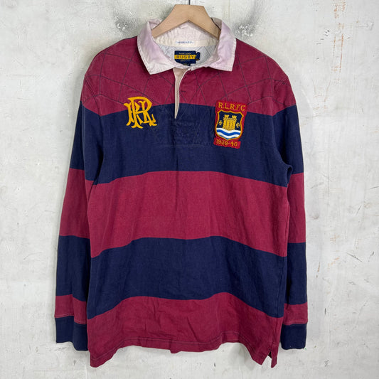 Ralph Lauren Rugby PRL Patch Striped L/S Polo
