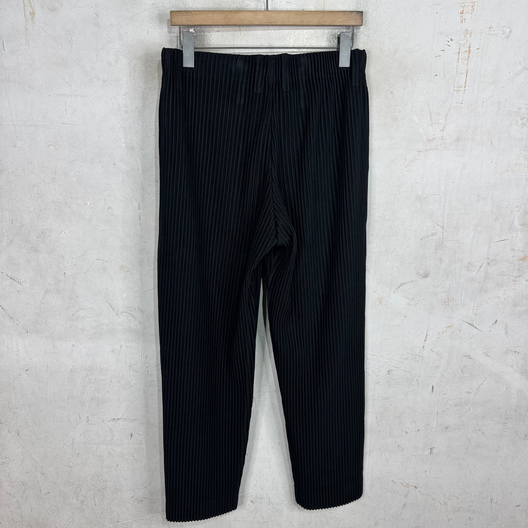Issey Miyake Black Homme Plisse Trousers