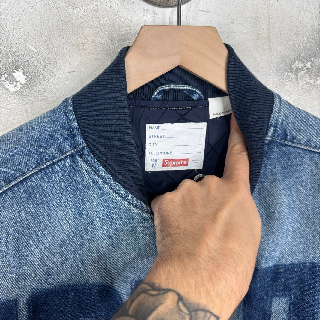 Supreme Knockout Blue Denim Bomber