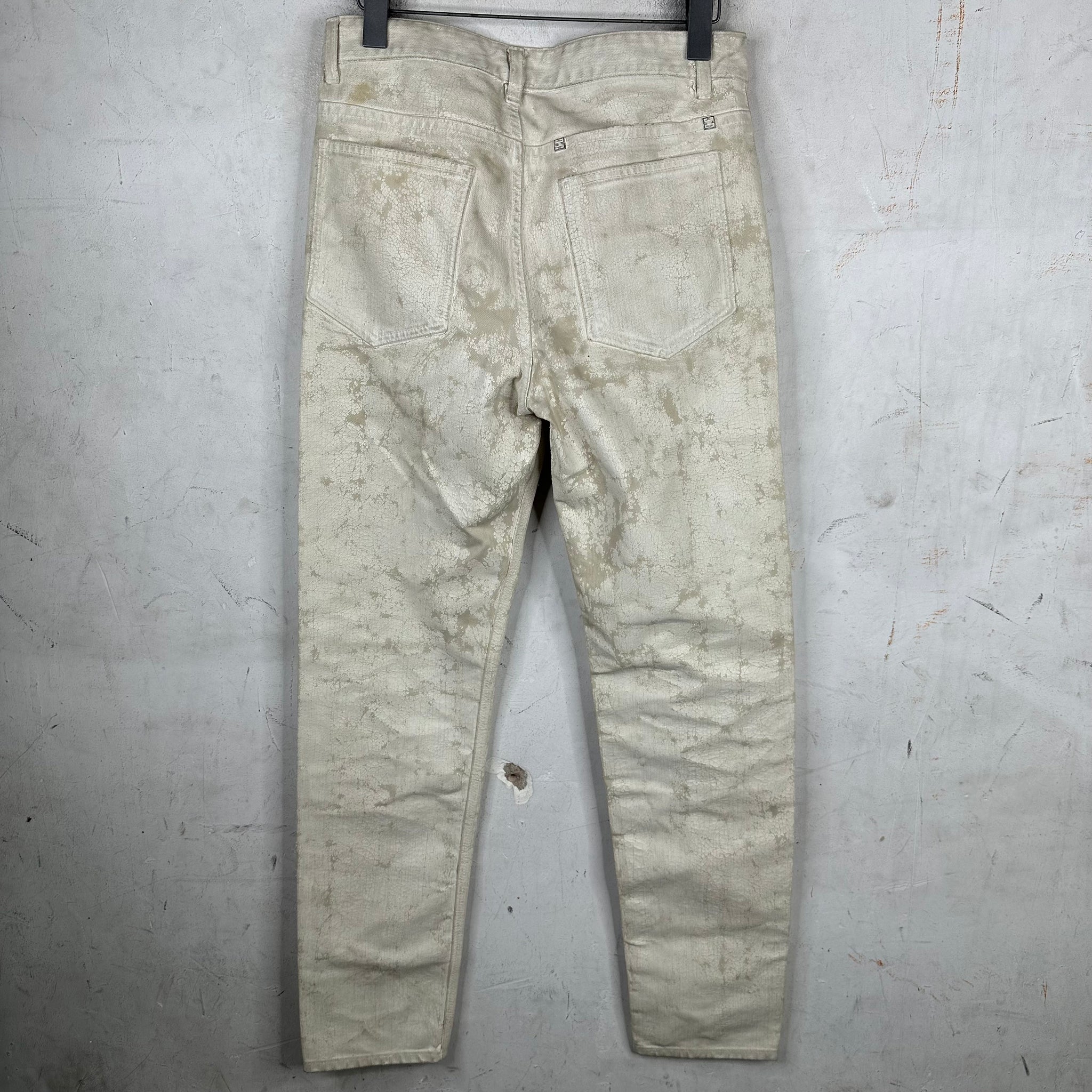 Givenchy Painted White Jeans