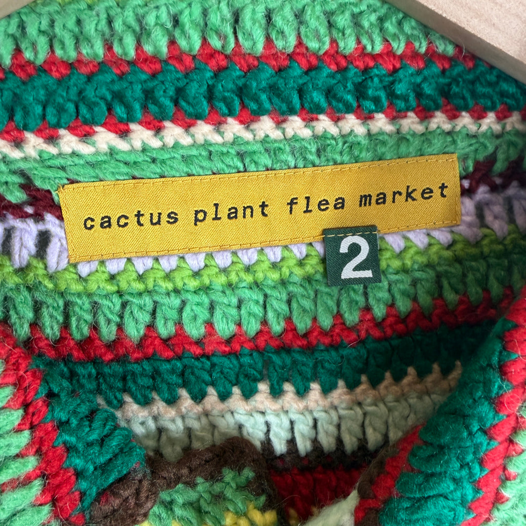 CPFM Crochet Knit Green Cardigan