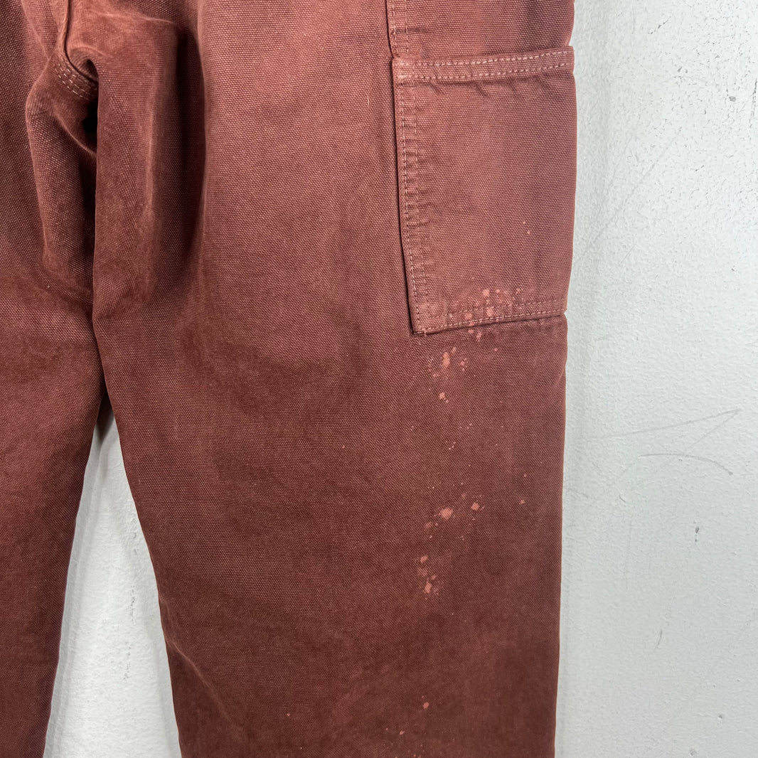 ERD Red Distressed Carpenter Pants