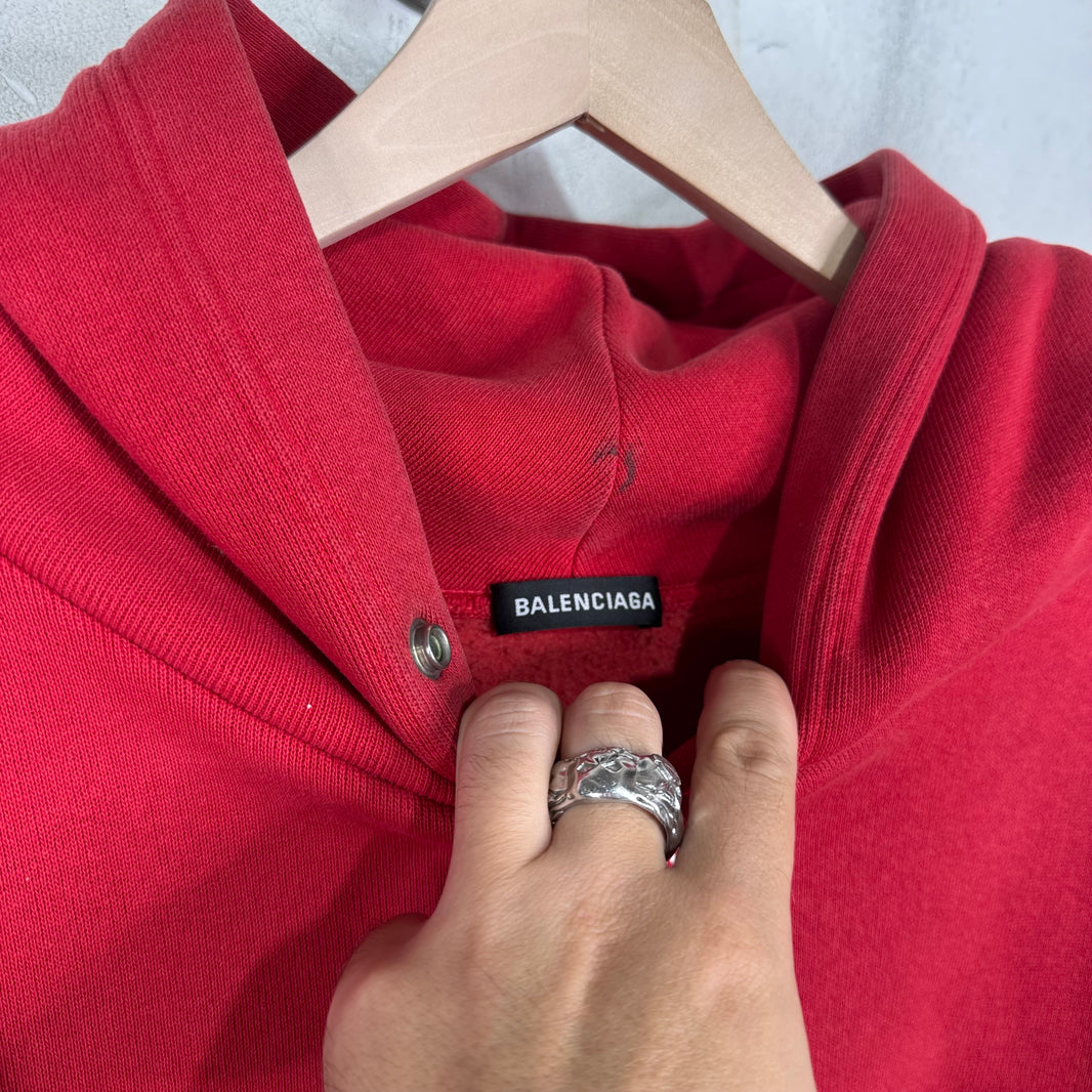 Balenciaga Red WFP Hoodie