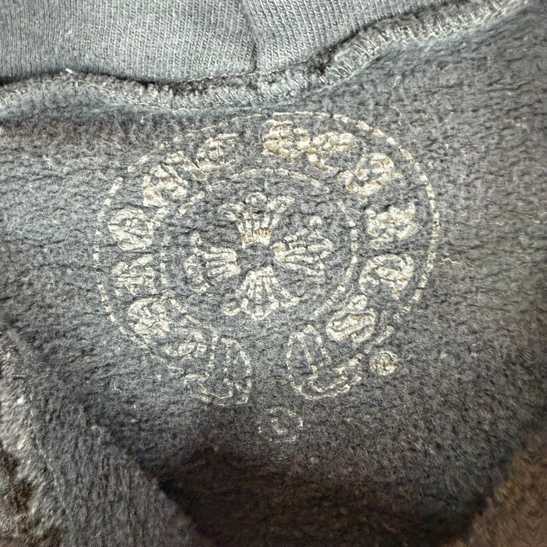 Chrome Hearts Smoked Horseshoe Fleur Zip-Up Hoodie