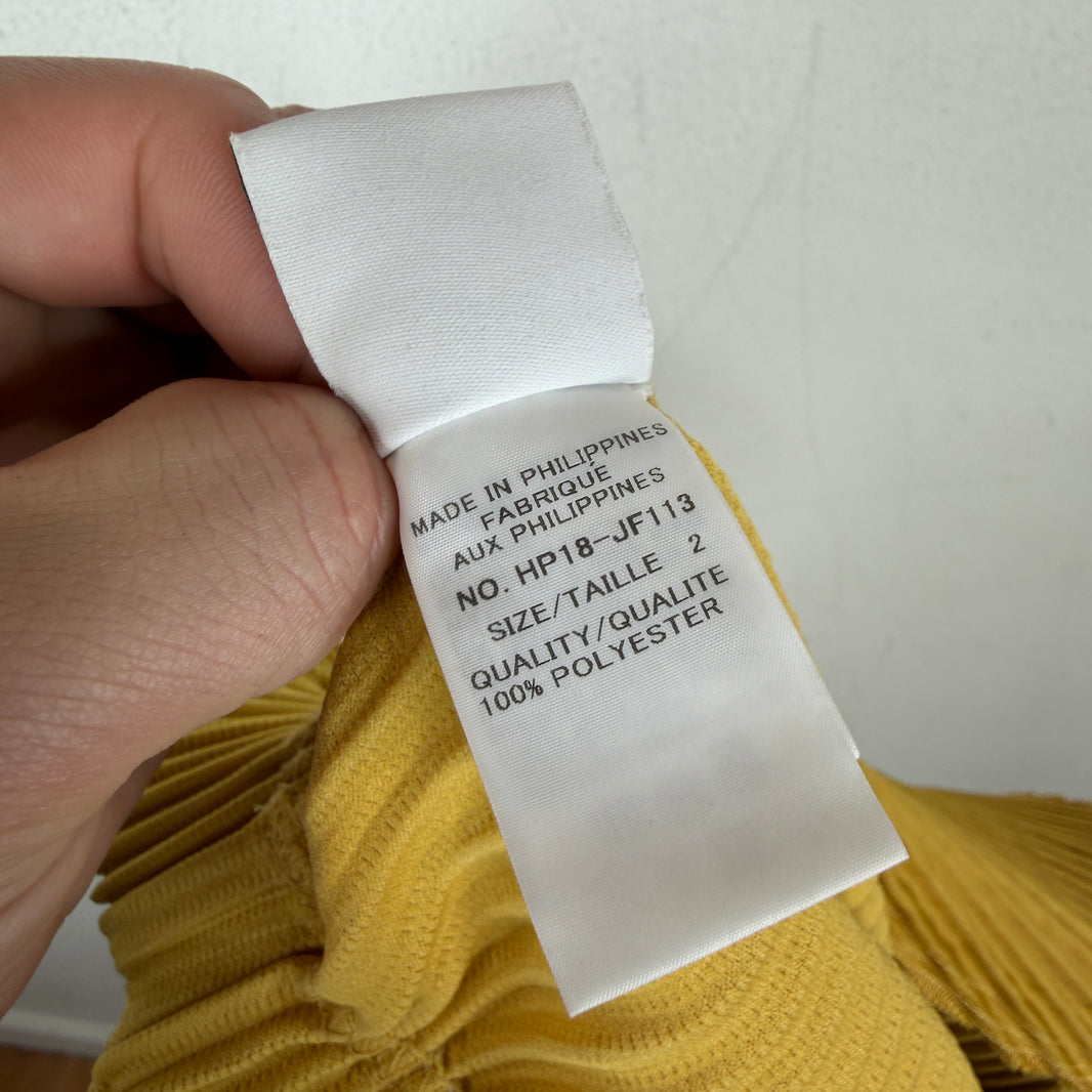 Issey Miyake Yellow Pleated Pants
