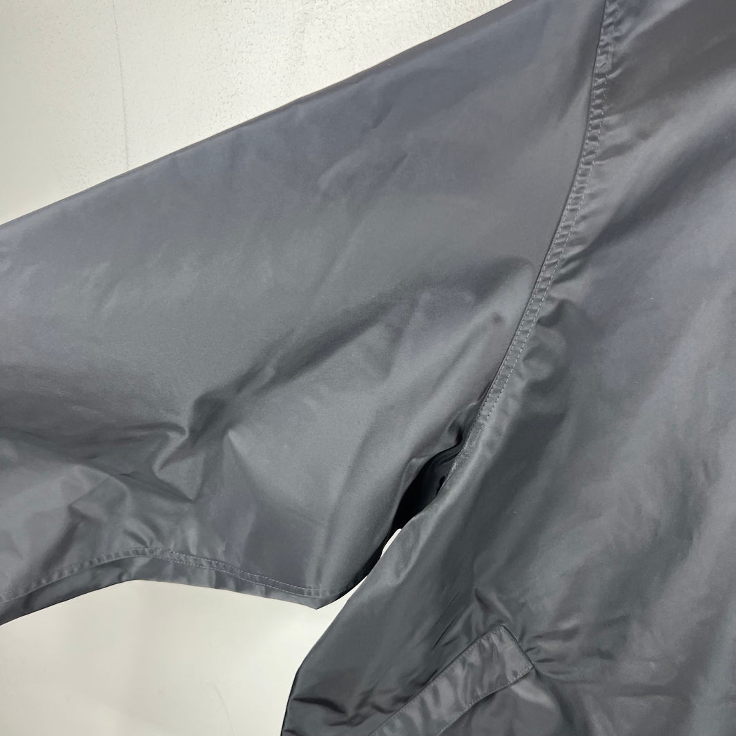Balenciaga Sample Black Nylon Red Tape Coaches Jacket