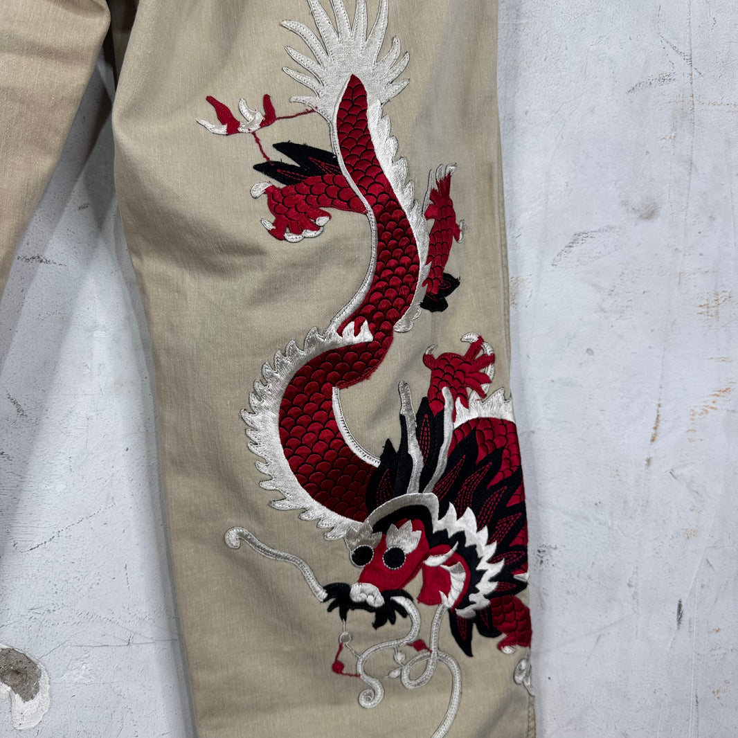 Gucci Dragon Patch Chinos