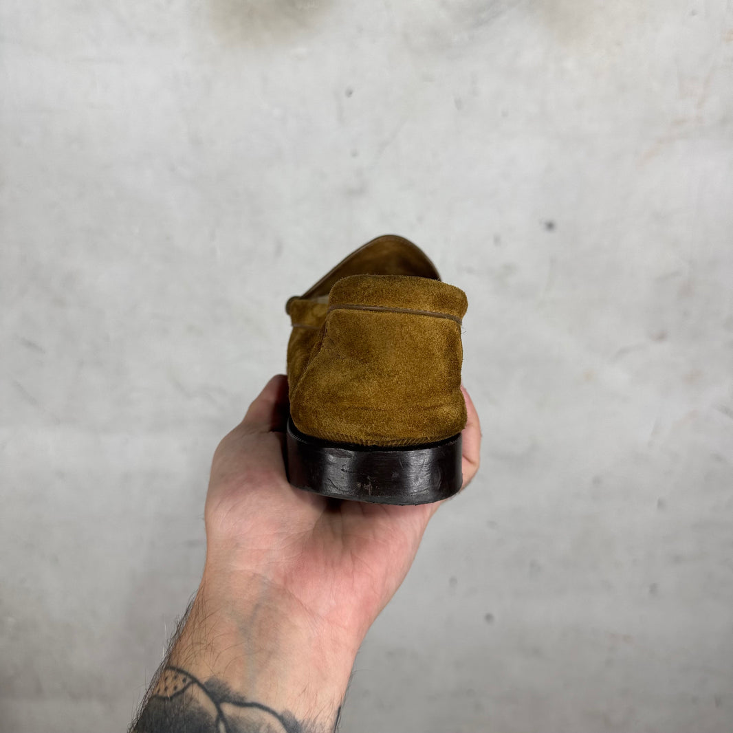 Saint Laurent Brown Le Suede Loafers