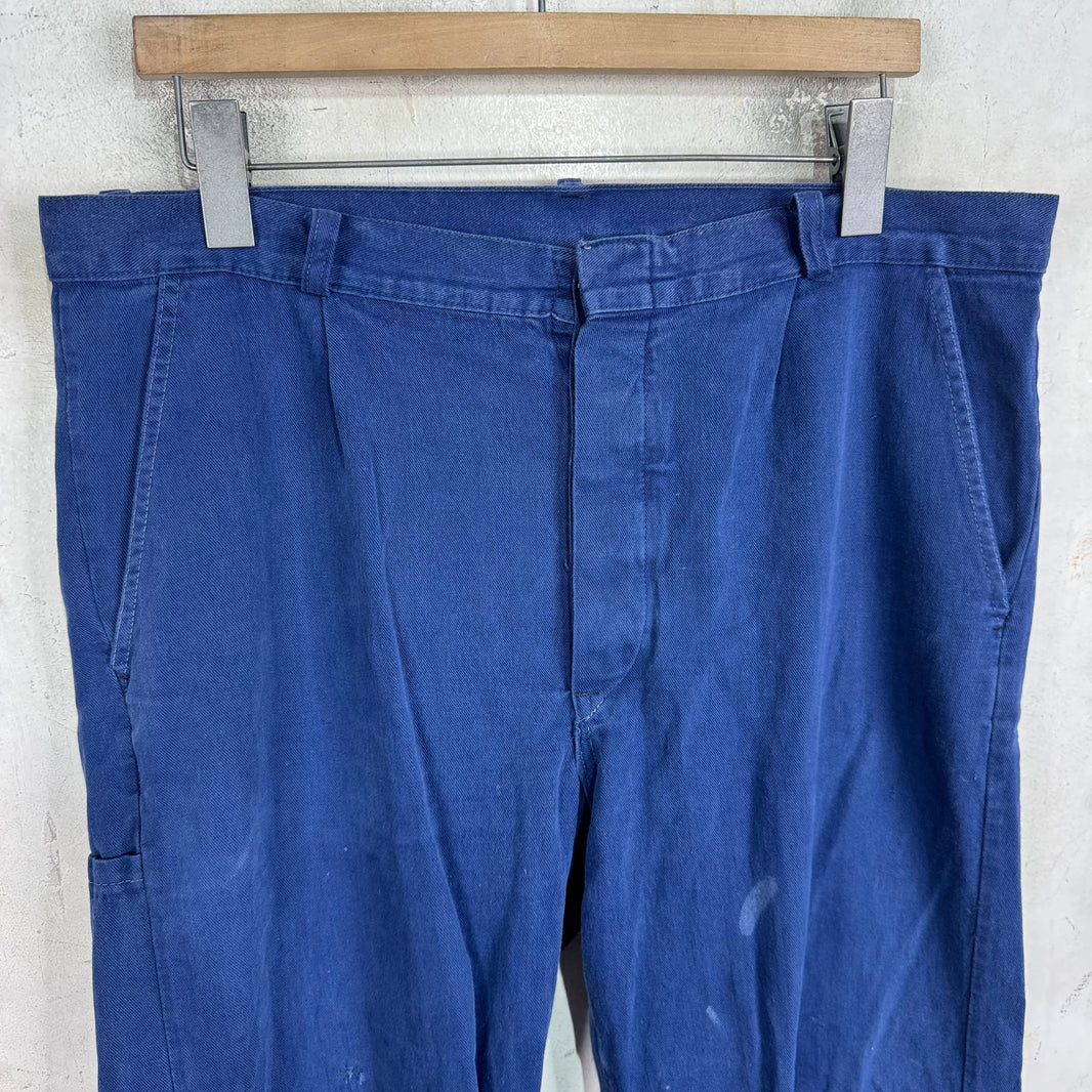 Vintage Blue French Workwear Painter Pants