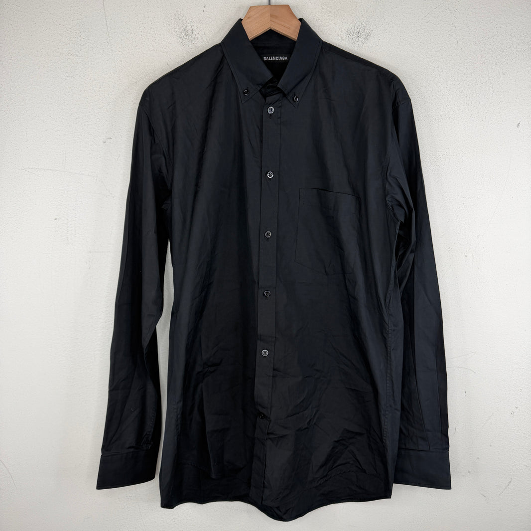 Balenciaga Oversized Black L/S Shirt