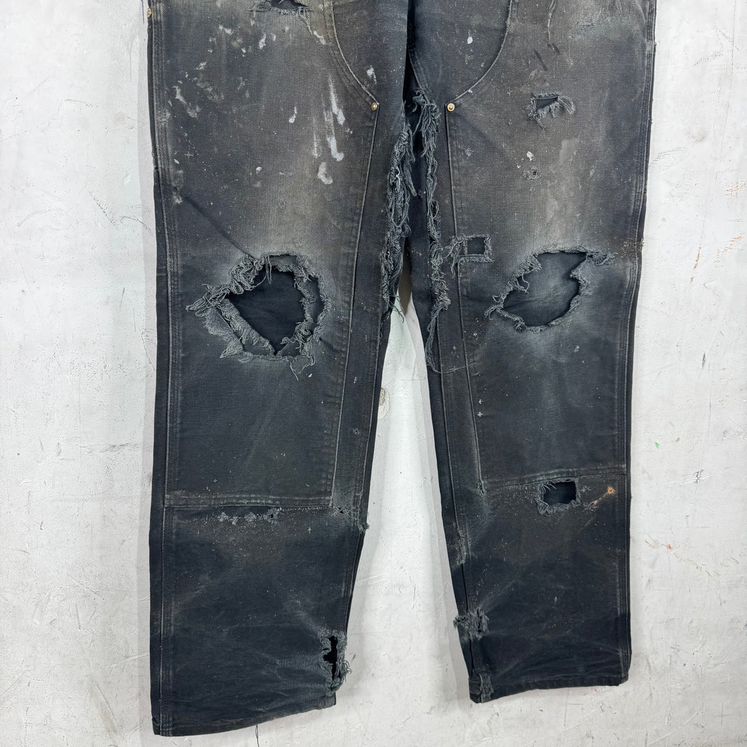 Carhartt Smoked Black Double Knees