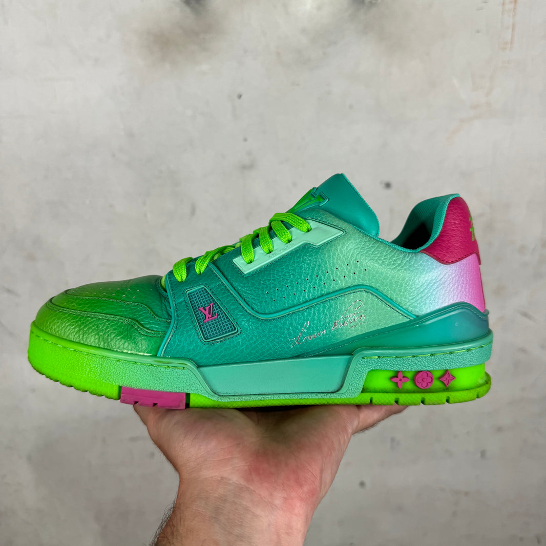 Louis Vuitton Gradient Green Trainers