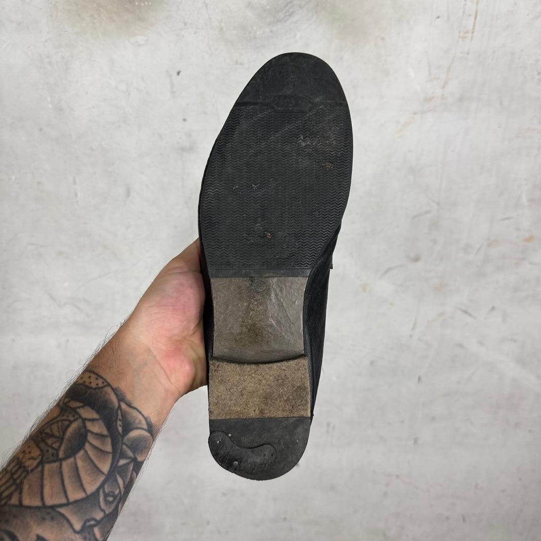 The Row Scrunched Leather Loafers