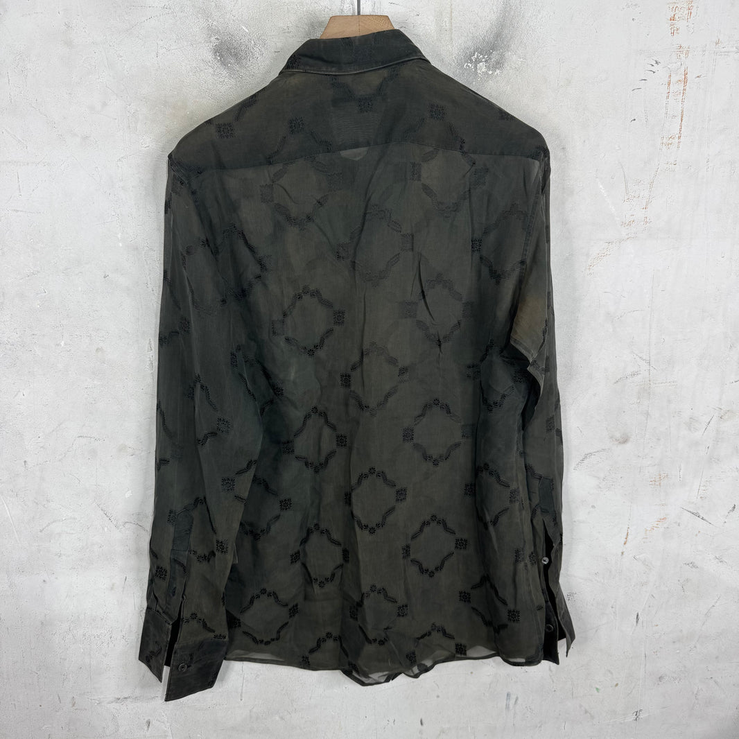 Gucci Tom Ford Silk Patterned Shirt