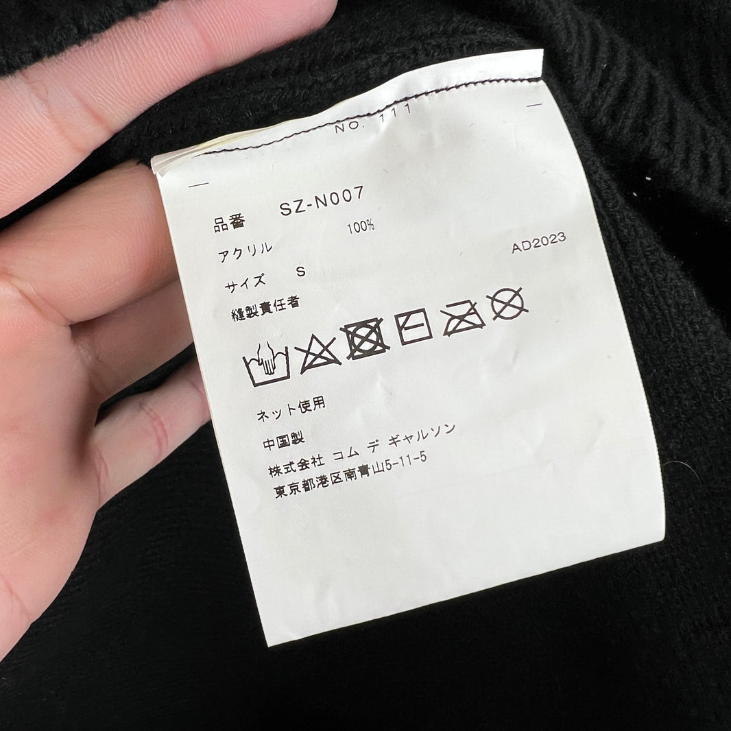 CDG Black Inside Out Knitted Sweater